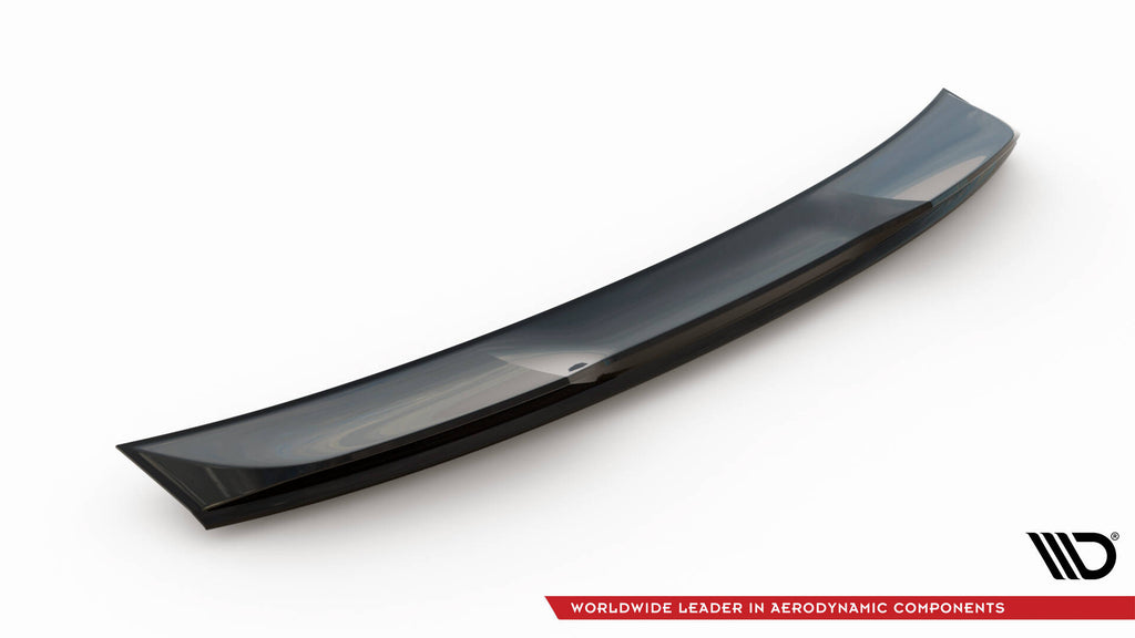 Maxton Design Spoiler CAP 3D passend für Porsche Taycan Turbo S Mk1 schwarz Hochglanz