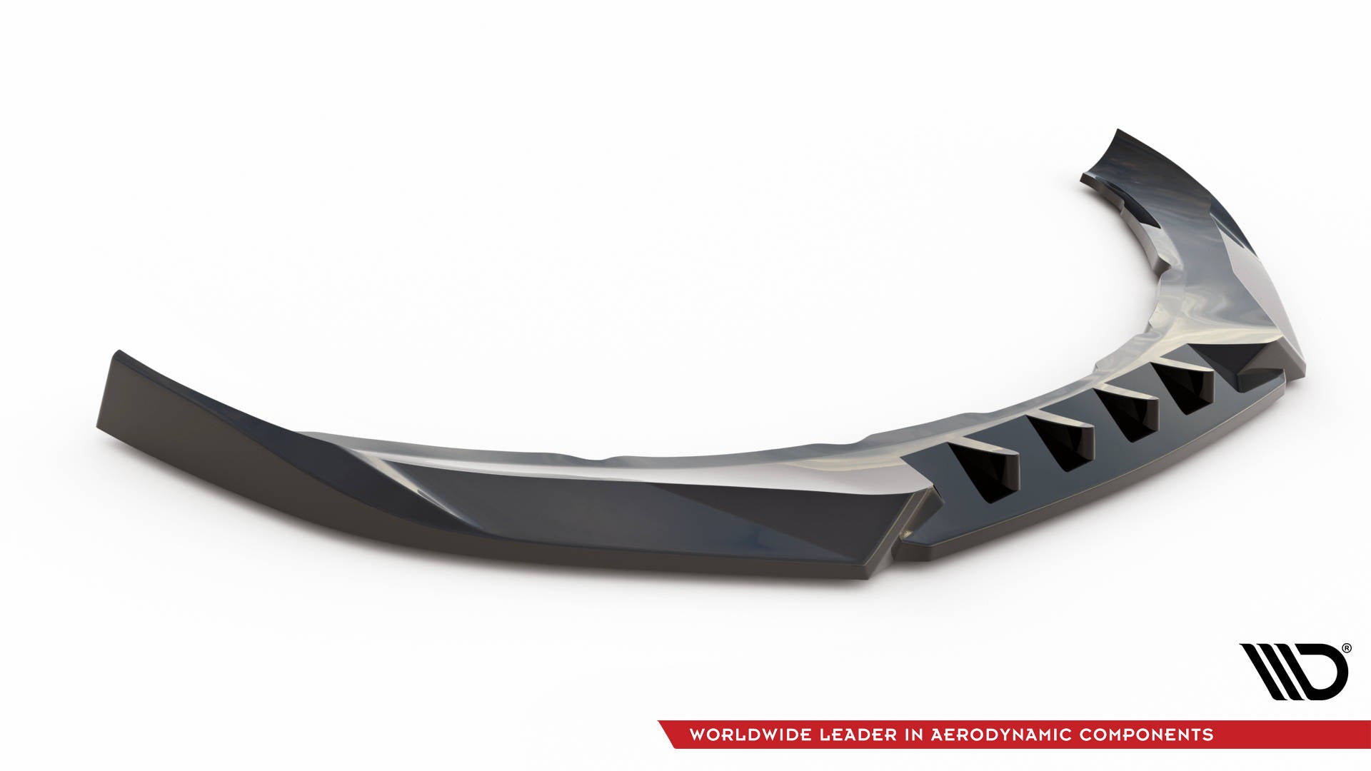 Maxton Design Street+ Spoilerlippe Front Ansatz V.1 passend für Volvo S60 R-Design Mk2 schwarz Hochglanz