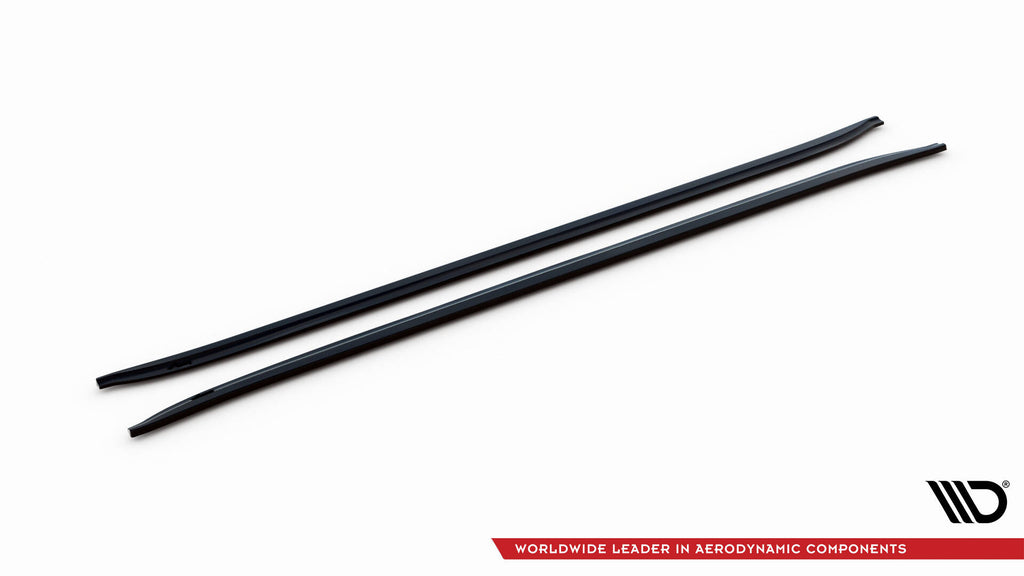 Maxton Design Street+ Seitenschweller Leisten passend für BMW 7 Long F02 schwarz Hochglanz