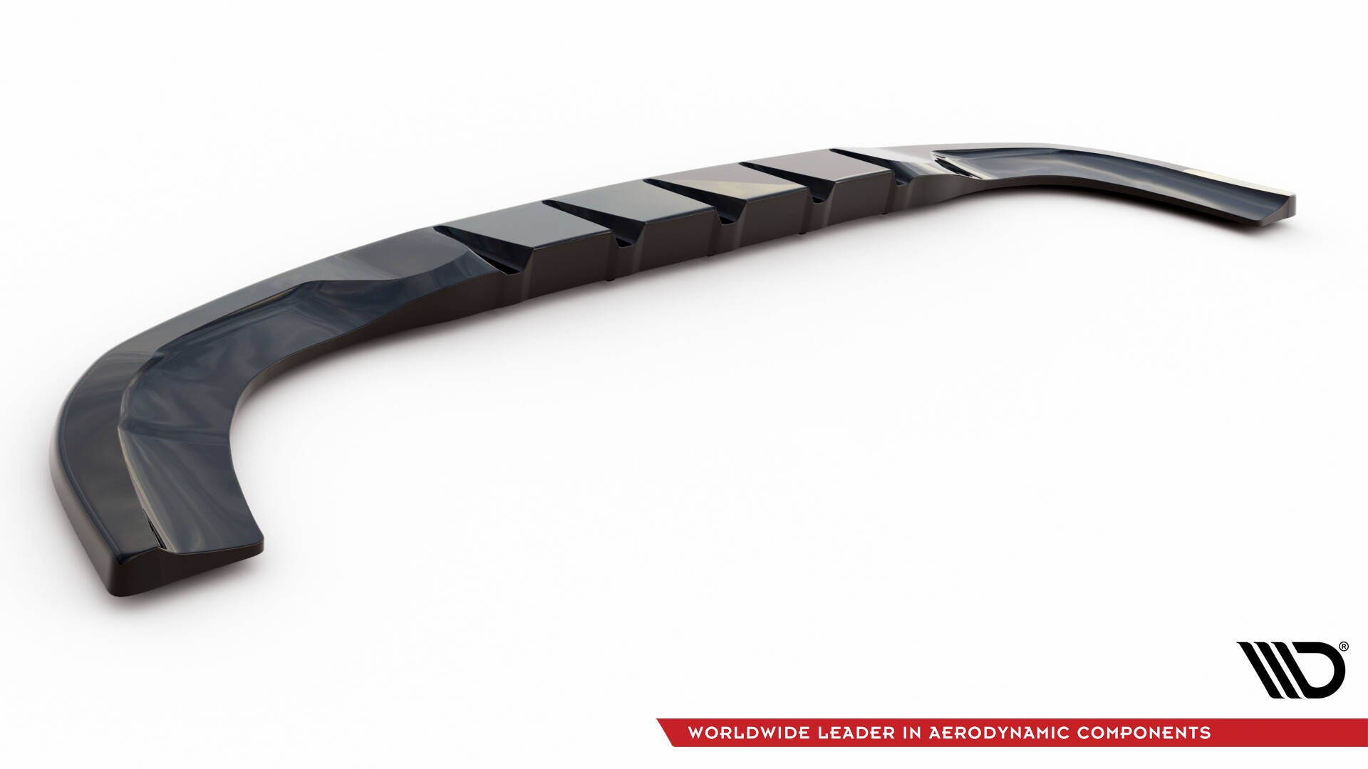 Maxton Design Street+ Mittlerer Diffusor RACE passend für Mercedes-Benz A Hatchback AMG Line W177 schwarz Hochglanz