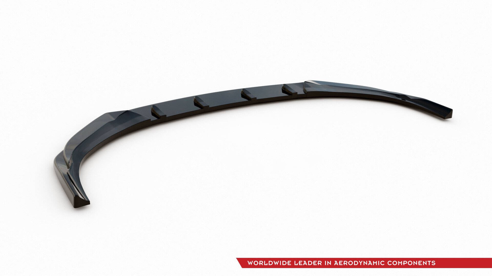 Maxton Design Street+ Spoilerlippe Front Ansatz V.5 passend für Hyundai I30 N Mk3 Hatchback/ Fastback schwarz Hochglanz