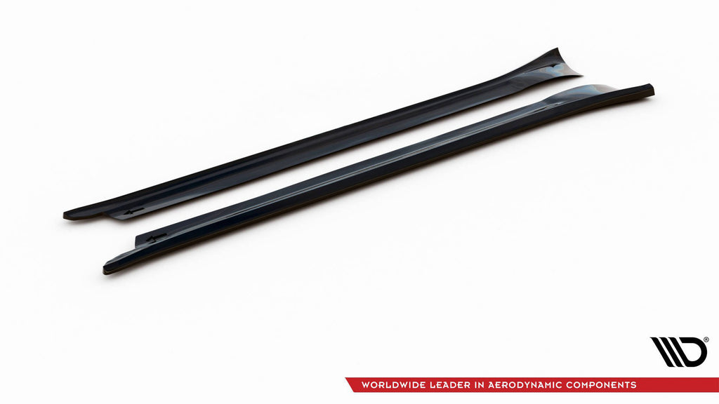 Maxton Design Street+ Seitenschweller Leisten passend für Porsche 911 Carrera 991 Facelift schwarz Hochglanz