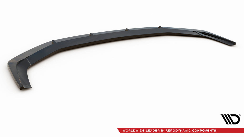 Maxton Design Street+ Spoilerlippe Front Ansatz V.2 passend für Audi RS6 C8 / C8 Facelift schwarz Hochglanz