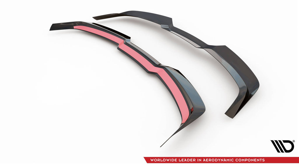Maxton Design Spoiler CAP V.2 passend für Audi RS6 C8 / C8 Facelift schwarz Hochglanz