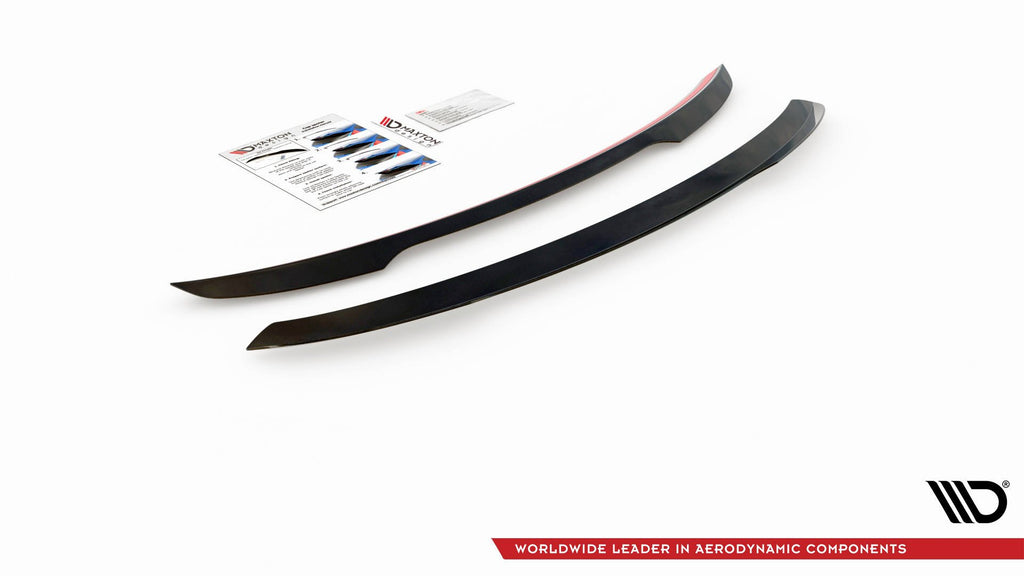 Maxton Design Spoiler CAP V.1 passend für Mercedes-Benz E Kombi S213 schwarz Hochglanz