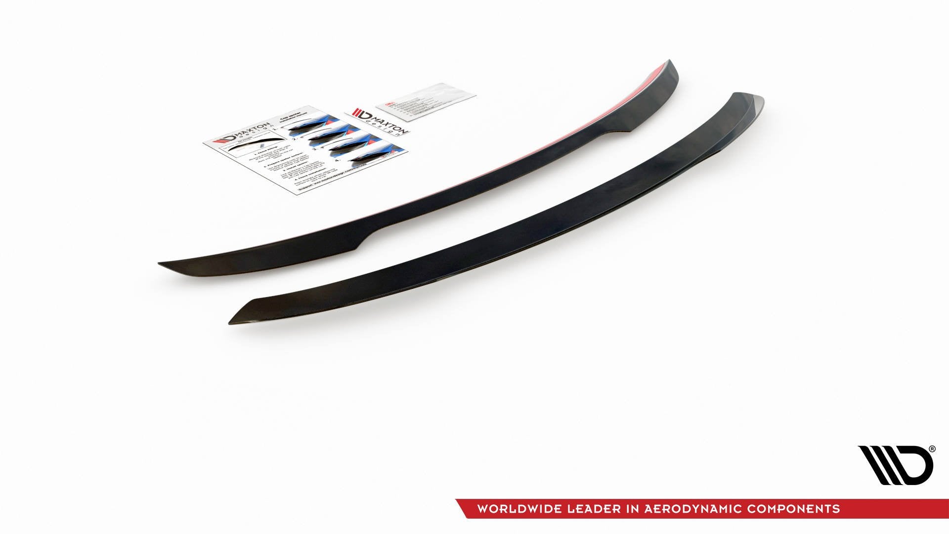 Maxton Design Spoiler CAP V.1 passend für Mercedes-Benz E Kombi S213 schwarz Hochglanz