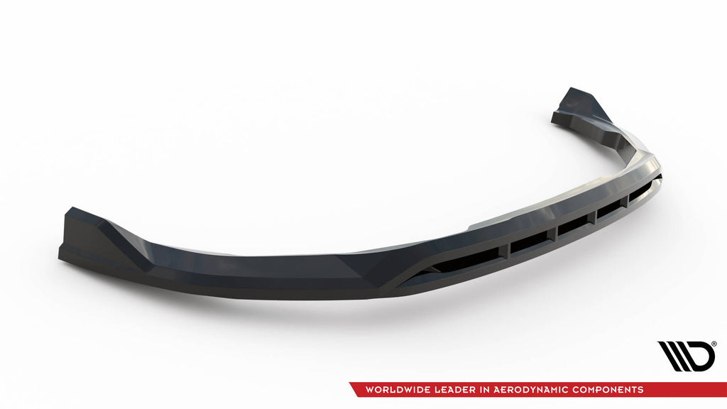 Maxton Design Street+ Spoilerlippe Front Ansatz passend für Peugeot 3008 GT-Line Mk2 Facelift schwarz Hochglanz