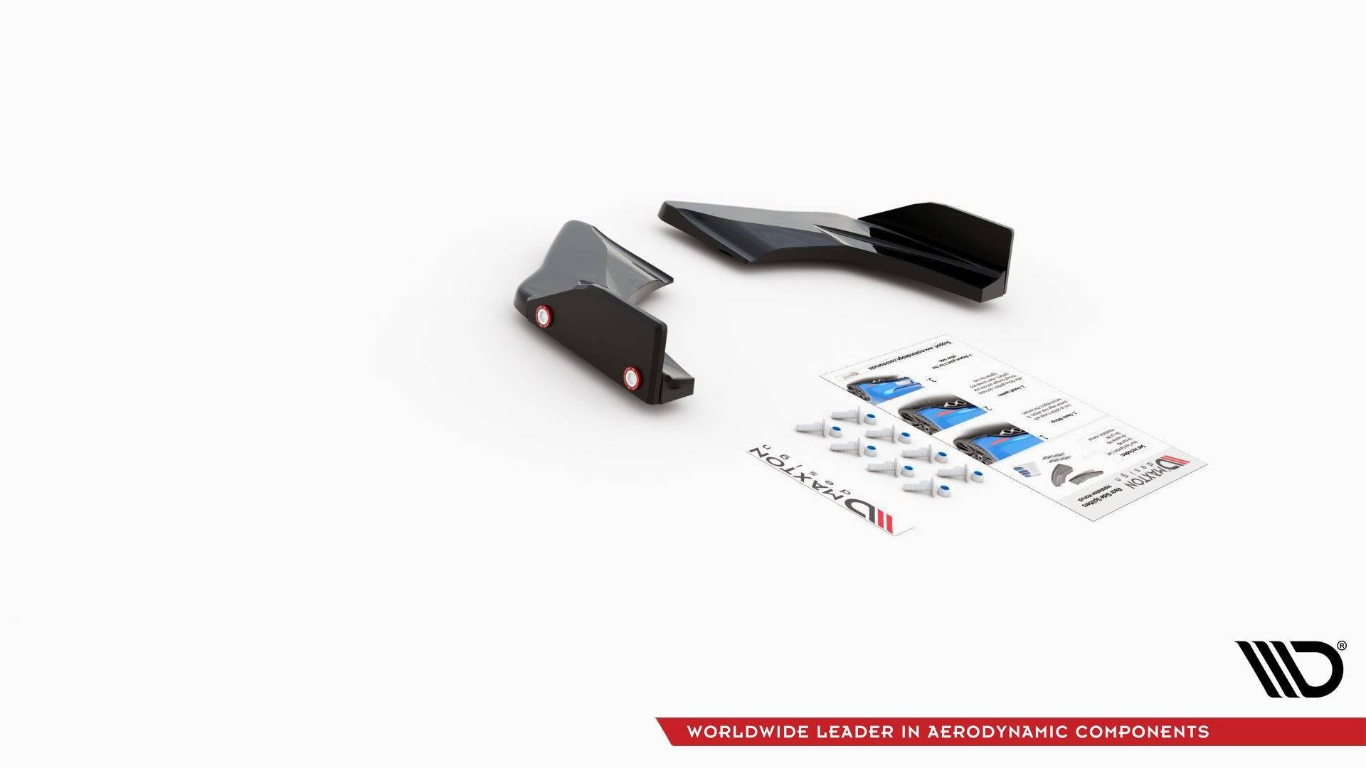 Maxton Design Heck Ansatz Flaps Diffusor V.1 +Flaps für Volkswagen Golf 8 GTI Clubsport
