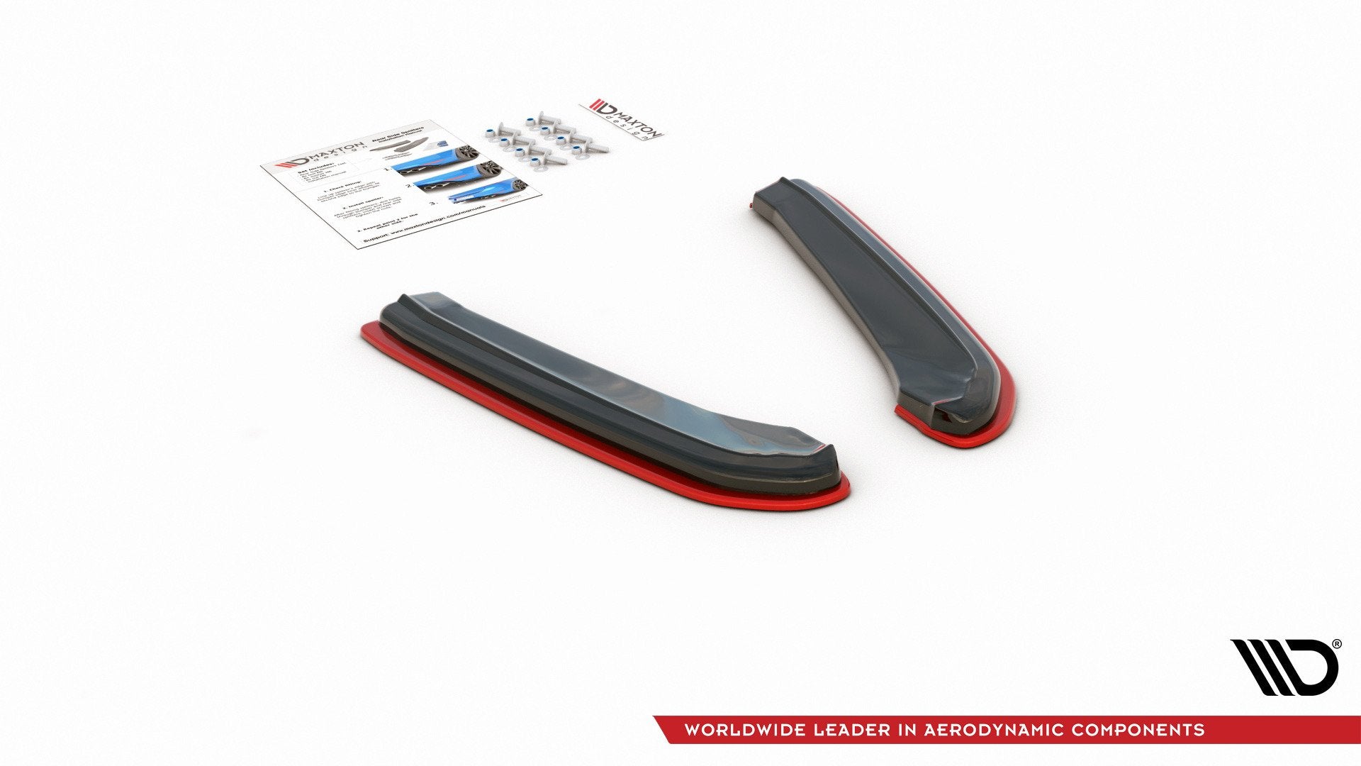 Maxton Design Heck Ansatz Flaps Diffusor V.4 passend für Seat Leon Cupra Mk3 FL Sportstourer schwarz Hochglanz