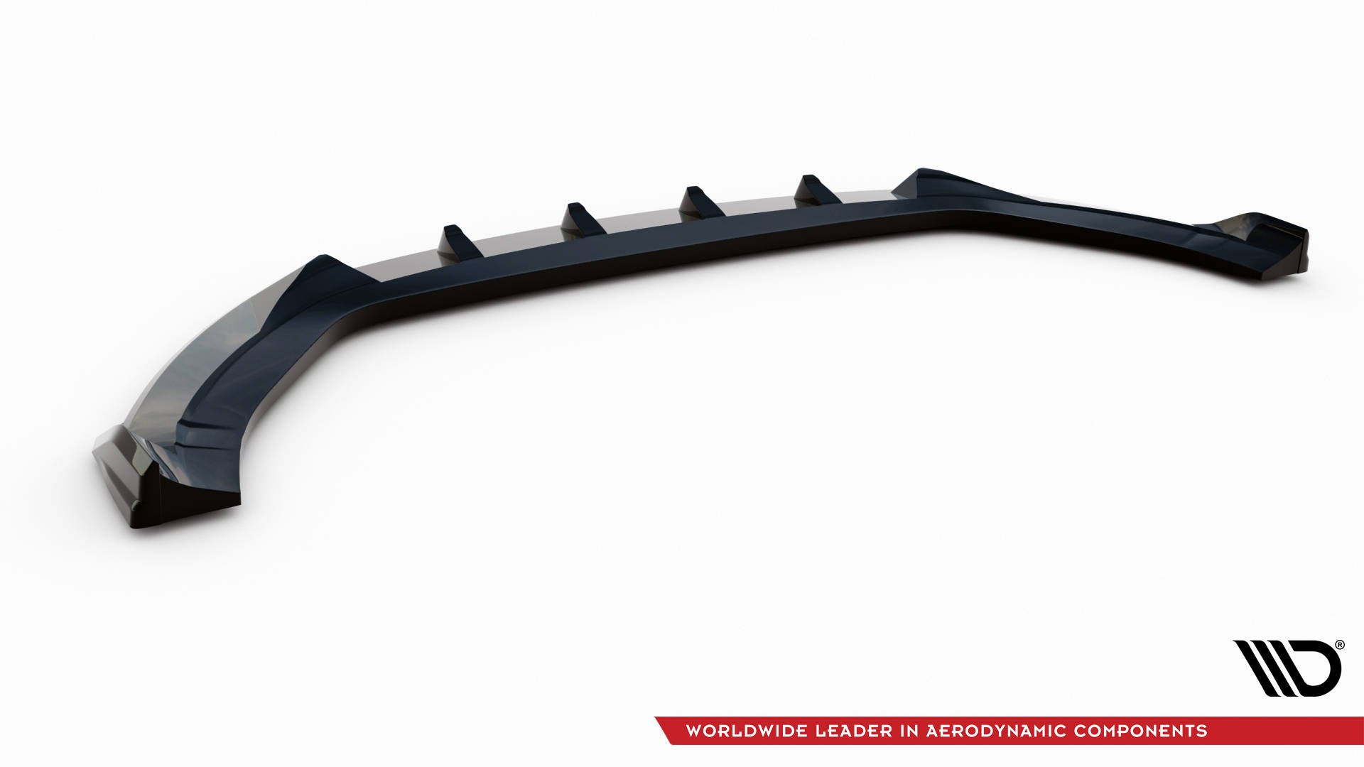 Maxton Design Street+ Spoilerlippe Front Ansatz V.1 passend für Hyundai Kona N Mk1 schwarz Hochglanz