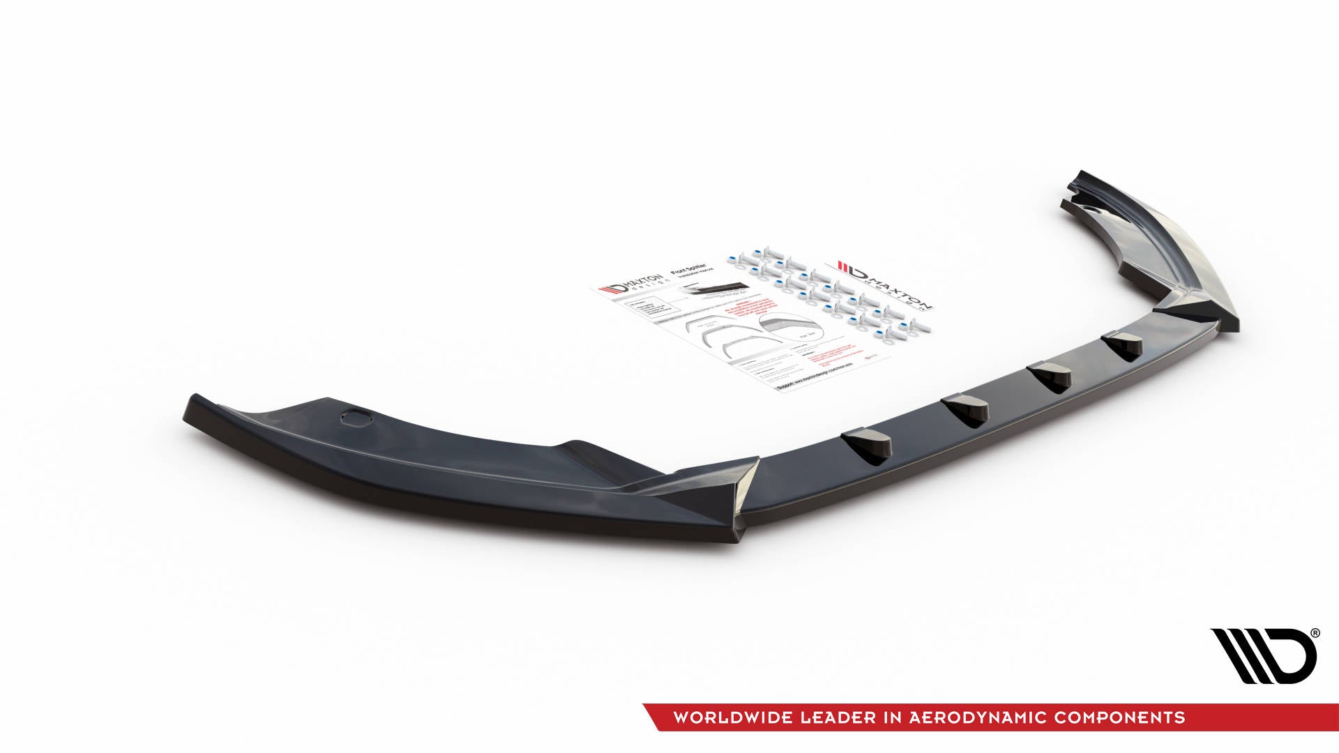 Maxton Design Street+ Spoilerlippe Front Ansatz V.1 passend für Seat Ibiza FR/ Standard Mk5 schwarz Hochglanz