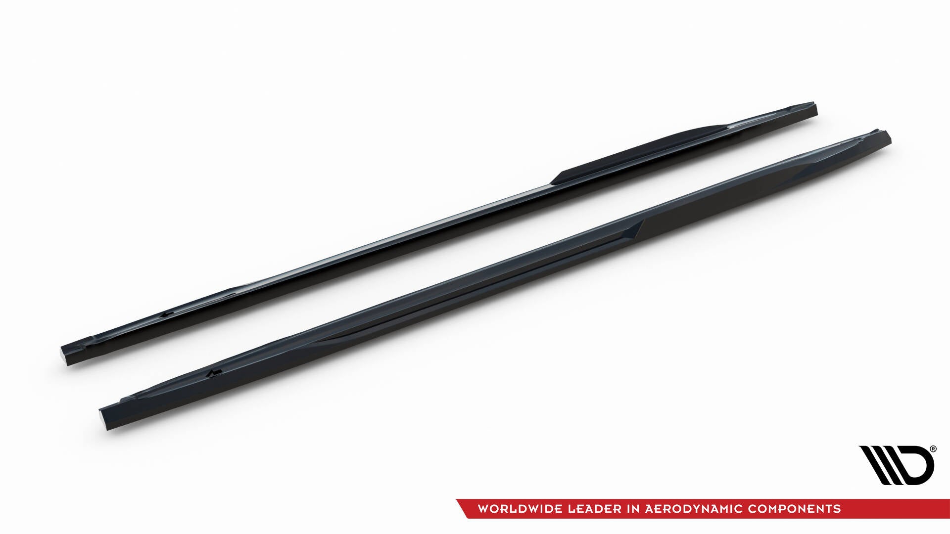 Maxton Design Street+ Seitenschweller Leisten V.2 passend für Audi A3 S-Line Limousine / S3 Limousine 8Y / 8Y Facelift schwarz Hochglanz