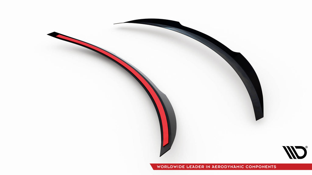 Maxton Design Spoiler CAP passend für Mercedes-Benz E-Klasse W213 Coupe (C238) AMG-Line / 53 AMG schwarz Hochglanz