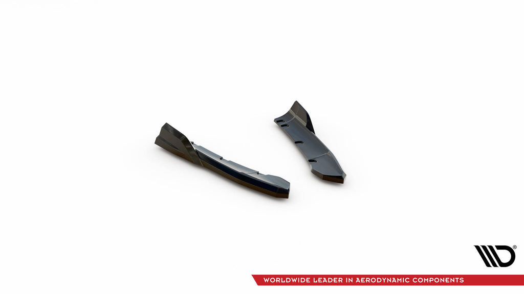 Maxton Design Heck Ansatz Flaps Diffusor passend für BMW X3 M-Paket G01 Facelift schwarz Hochglanz