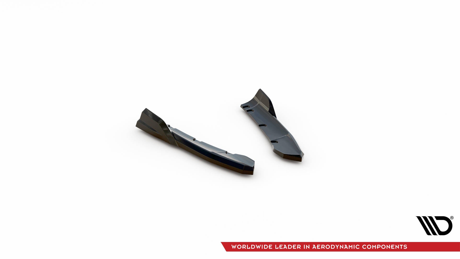 Maxton Design Heck Ansatz Flaps Diffusor passend für BMW X3 M-Paket G01 Facelift schwarz Hochglanz