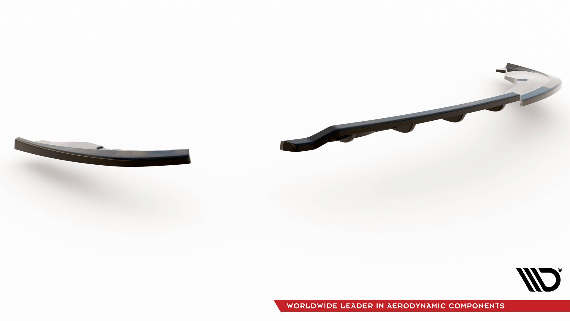 Maxton Design Street+ Mittlerer Diffusor RACE passend für BMW 1er E81 Facelift schwarz Hochglanz