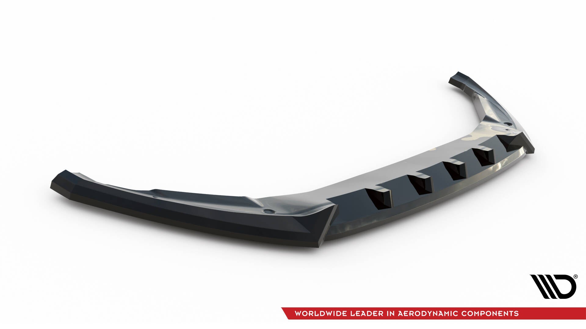 Maxton Design Street+ Spoilerlippe Front Ansatz passend für Ford Transit Courier Mk1 schwarz Hochglanz