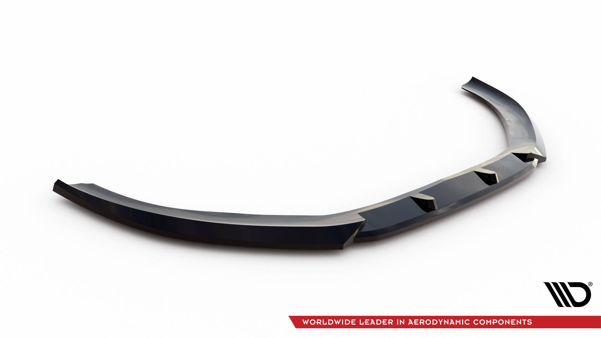 Maxton Design Street+ Spoilerlippe Front Ansatz V.2 passend für Audi S3 / A3 S-Line Sportback / Hatchback 8V schwarz Hochglanz