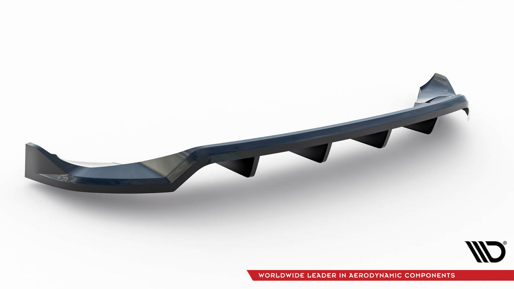 Maxton Design Street+ Mittlerer Diffusor RACE passend für Jeep Compass Limited Mk2 Facelift schwarz Hochglanz