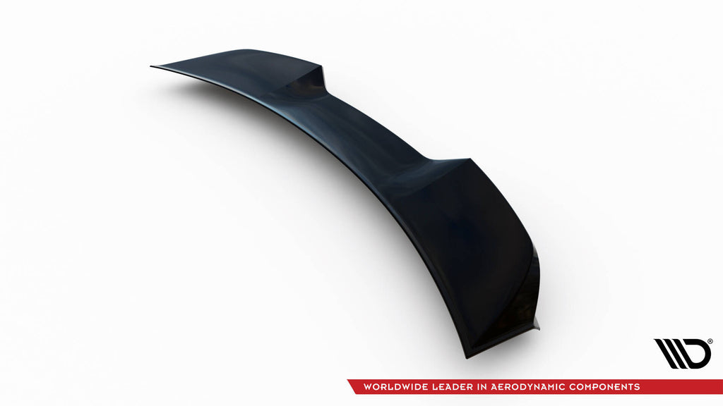 Maxton Design Spoiler CAP 3D passend für Porsche Taycan Turbo S Mk1 schwarz Hochglanz