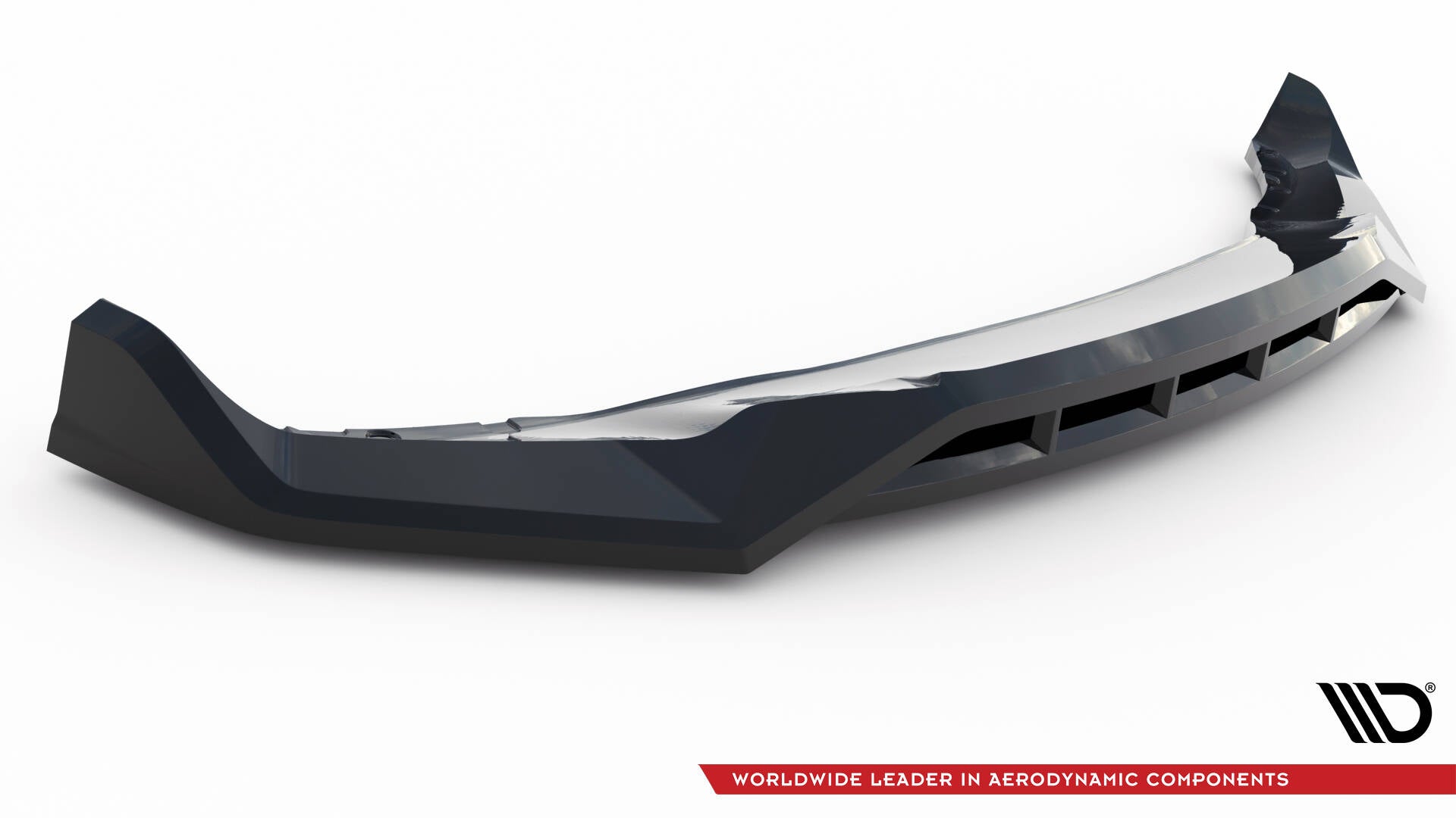 Maxton Design Street+ Spoilerlippe Front Ansatz V.2 passend für BMW X5 M-Paket G05 schwarz Hochglanz