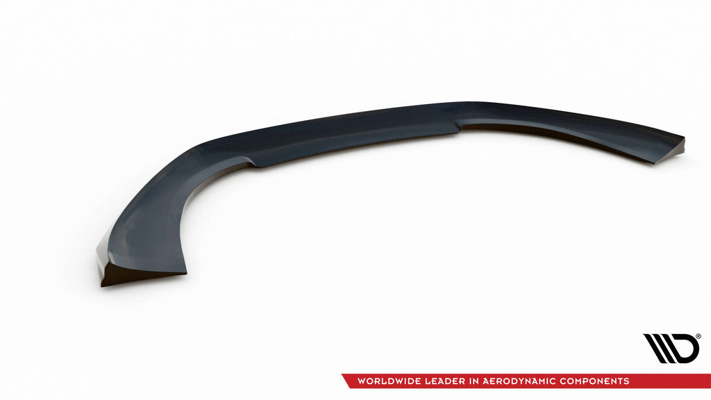 Maxton Design Street+ Spoilerlippe Front Ansatz passend für Porsche Macan Mk1 Facelift 2 schwarz Hochglanz
