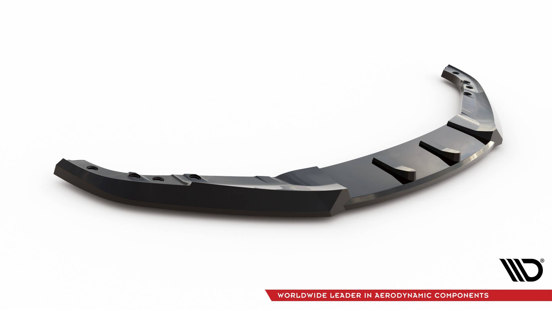 Maxton Design Street+ Spoilerlippe Front Ansatz passend für BMW 4er Coupe / Cabrio G22 / G23 schwarz Hochglanz
