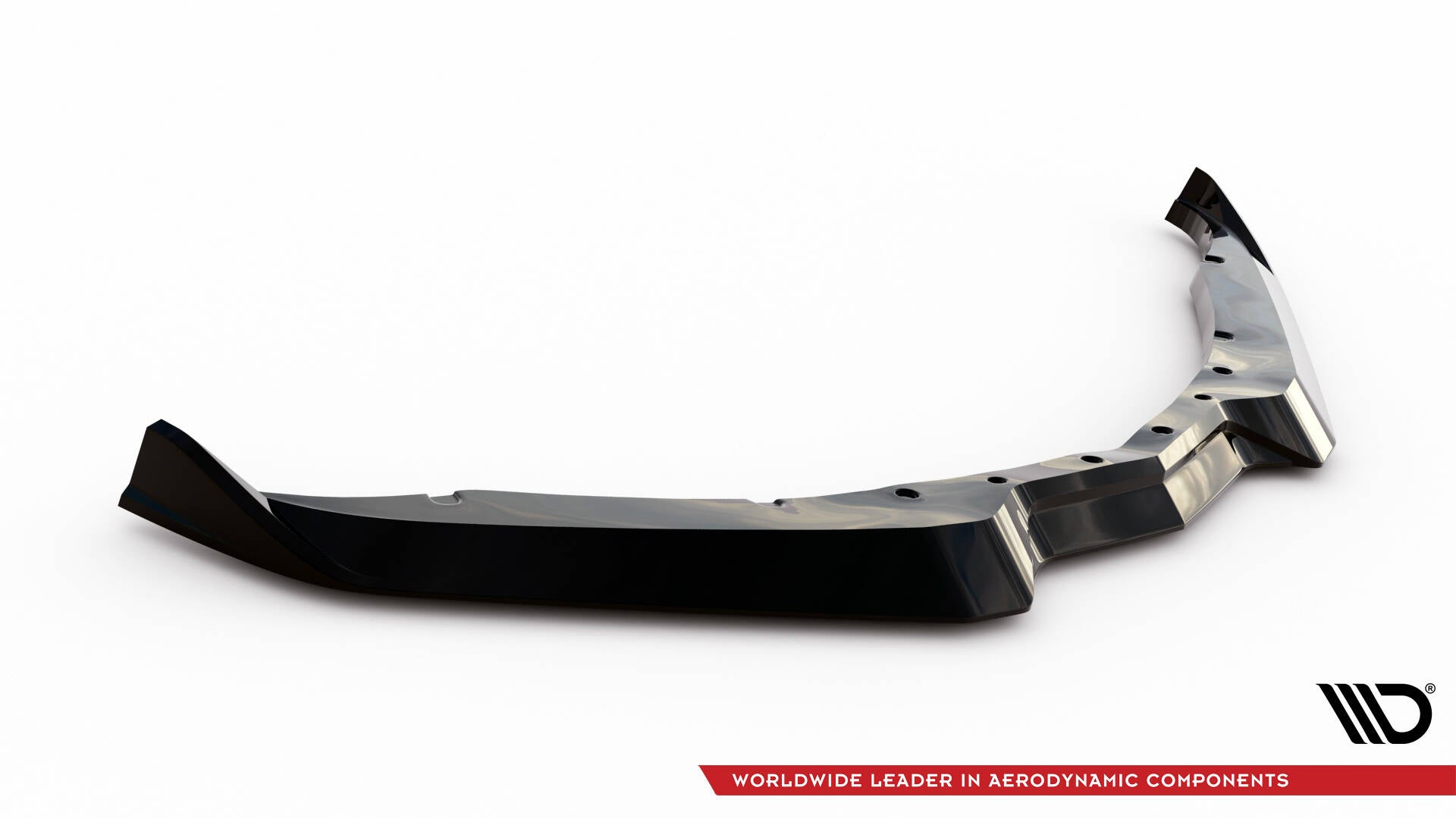 Maxton Design Street+ Spoilerlippe Front Ansatz V.2 passend für Chevrolet Corvette Stingray / Z06 C7 schwarz Hochglanz