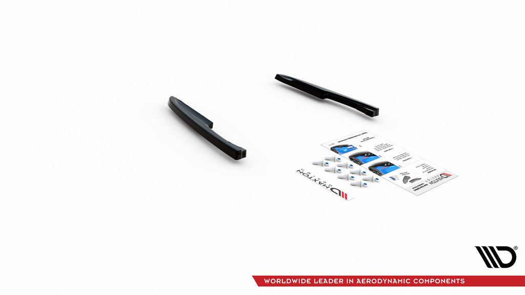 Maxton Design Heck Ansatz Flaps Diffusor passend für VW Touareg R-line Mk3 schwarz Hochglanz