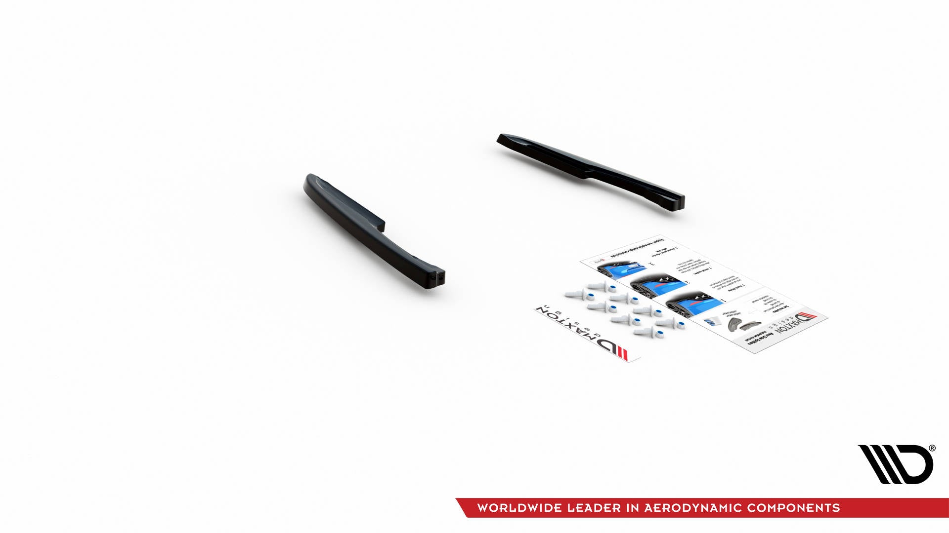 Maxton Design Heck Ansatz Flaps Diffusor passend für VW Touareg R-line Mk3 schwarz Hochglanz