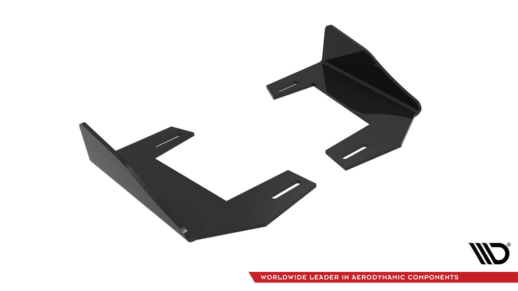 Maxton Design Hintere Seiten Flaps V.2 passend für BMW 1er F40 M-Paket / M135i schwarz Hochglanz