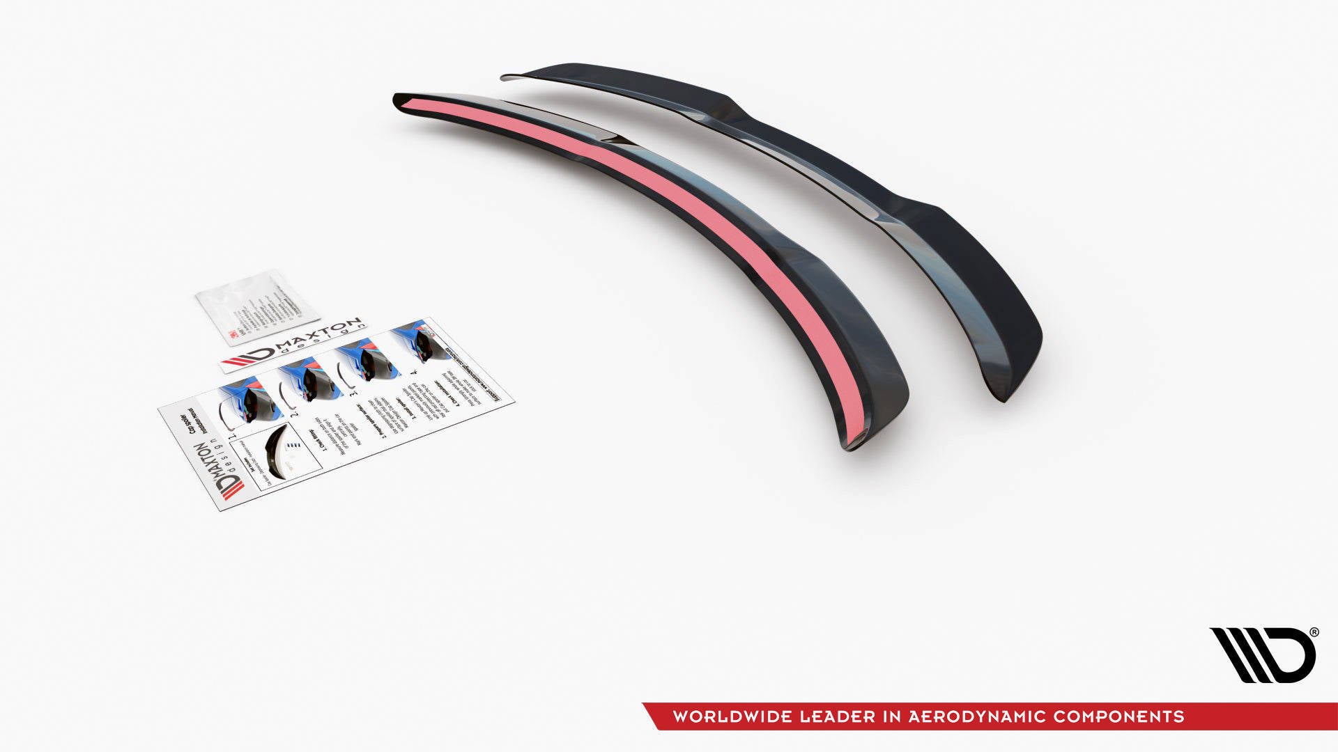 Maxton Design Spoiler CAP passend für Mercedes-Benz A W176 schwarz Hochglanz