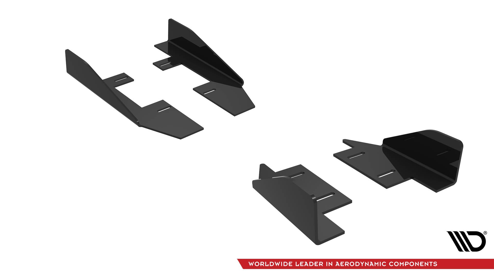 Maxton Design Seitenschweller Flaps passend für Audi RS3 Limousine 8V Facelift schwarz Hochglanz