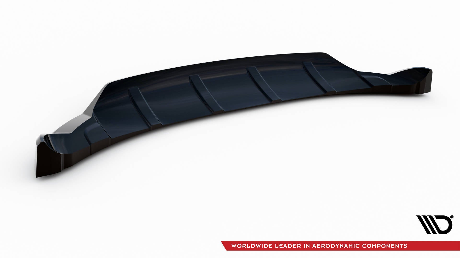 Maxton Design Street+ Spoilerlippe Front Ansatz passend für Land Rover Discovery HSE Mk5 schwarz Hochglanz