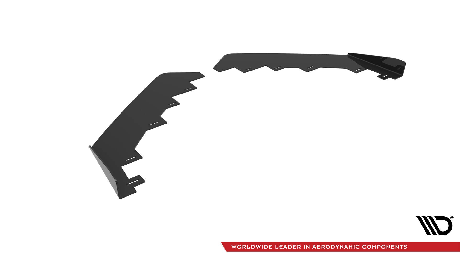 Maxton Design Front Stoßstange Flaps passend für Audi TT S / S-Line 8S schwarz Hochglanz