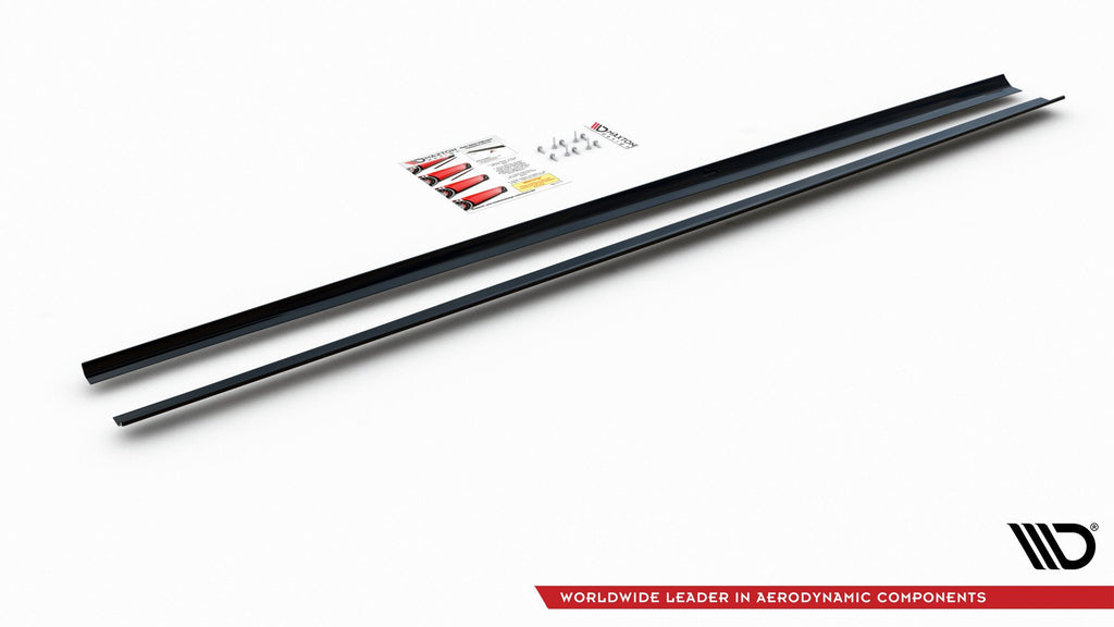 Maxton Design Side Skirts Diffusers VW Polo GTI / R-line Mk6 für Volkswagen Polo Mk6