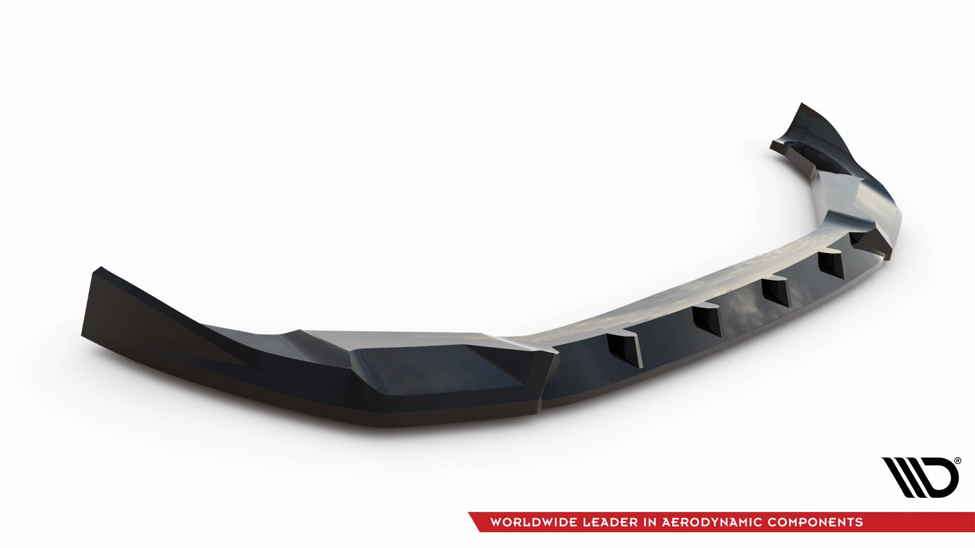 Maxton Design Street+ Spoilerlippe Front Ansatz V.1 passend für BMW X3 M F97 Facelift schwarz Hochglanz