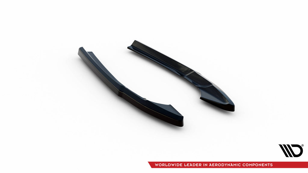 Maxton Design Heck Ansatz Flaps Diffusor passend für Audi S4 B9 Facelift schwarz Hochglanz