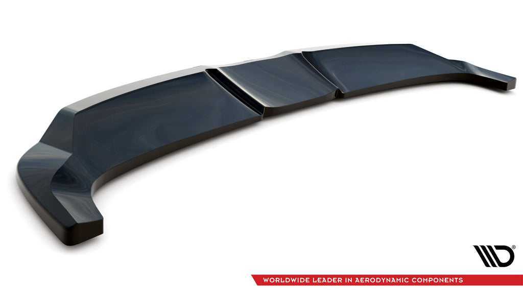 Maxton Design Street+ Mittlerer Diffusor RACE passend für Ford Mustang Mach-E Mk1 schwarz Hochglanz