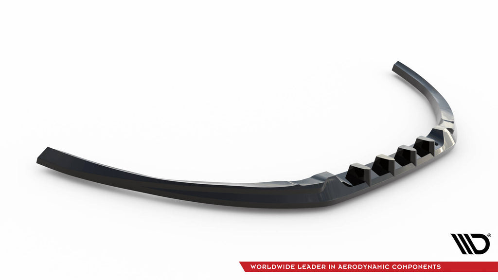 Maxton Design Street+ Spoilerlippe Front Ansatz passend für Ford S-Max ST-Line Mk2 schwarz Hochglanz