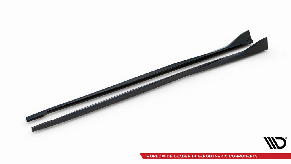 Maxton Design Street+ Seitenschweller Leisten passend für Volvo S80 Mk2 schwarz Hochglanz