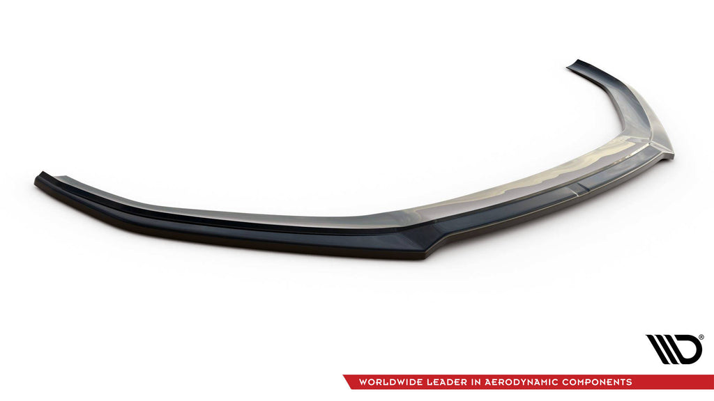 Maxton Design Street+ Spoilerlippe Front Ansatz V.1 passend für Audi S5 / A5 S-Line F5 Coupe / Sportback schwarz Hochglanz