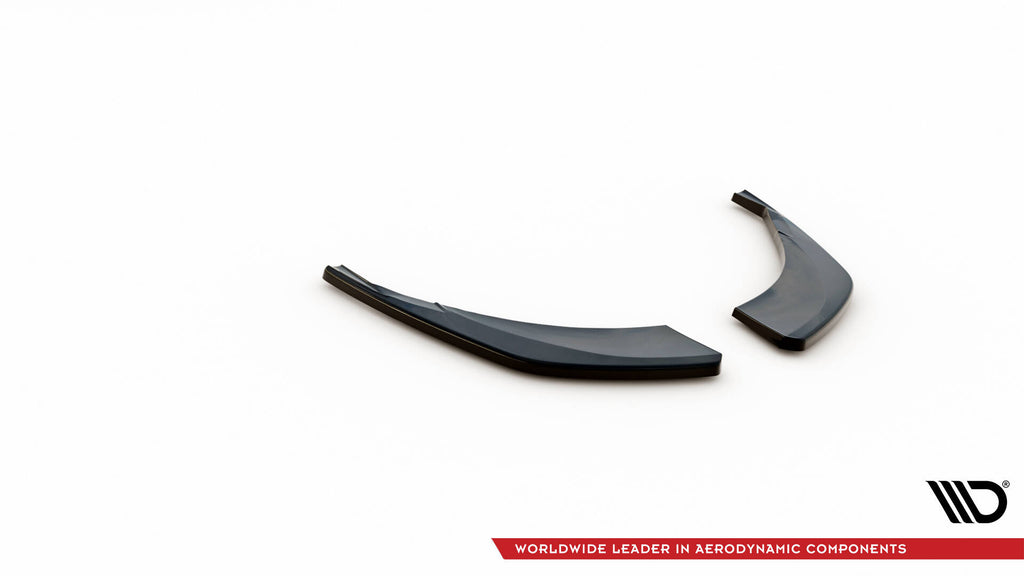 Maxton Design Heck Ansatz Flaps Diffusor passend für Audi Q8 S-line Mk1 schwarz Hochglanz