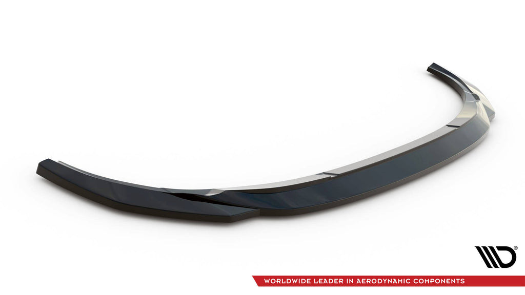 Maxton Design Street+ Spoilerlippe Front Ansatz V.1 passend für Audi e-tron schwarz Hochglanz