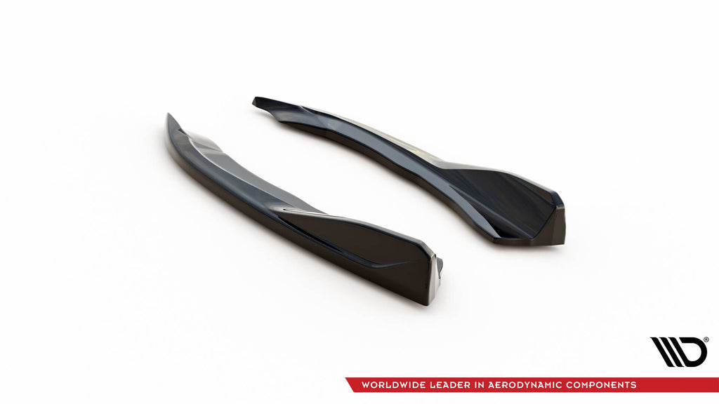 Maxton Design Heck Ansatz Flaps Diffusor V.6 passend für BMW 4er M440i G22 / G23 / G22 Facelift / G23 Facelift schwarz Hochglanz