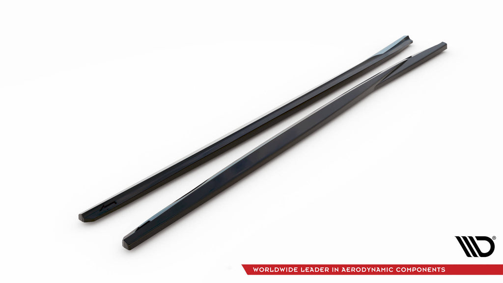 Maxton Design Street+ Seitenschweller Leisten passend für VW Scirocco Mk3 schwarz Hochglanz
