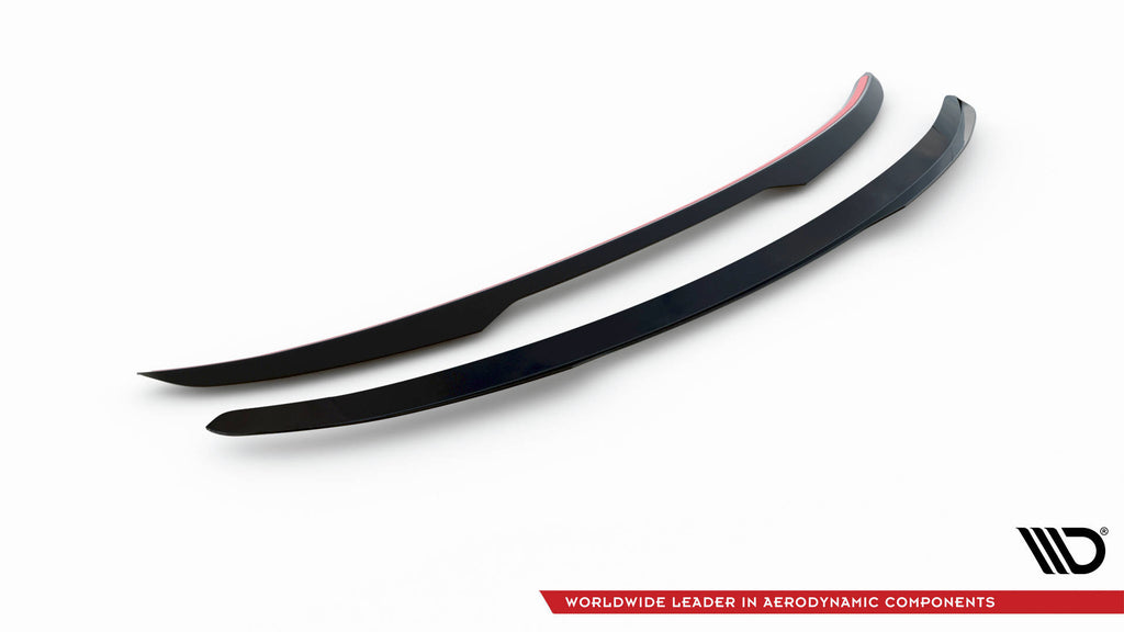 Maxton Design Niedriger Spoiler CAP passend für Kia EV6 Mk1 schwarz Hochglanz