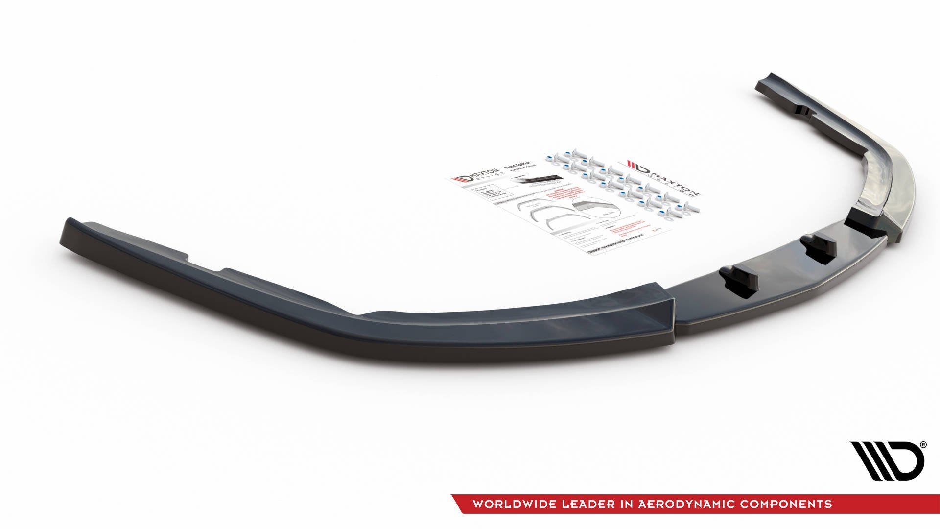 Maxton Design Street+ Spoilerlippe Front Ansatz V.2 passend für Honda Accord Mk7 Type-S schwarz Hochglanz