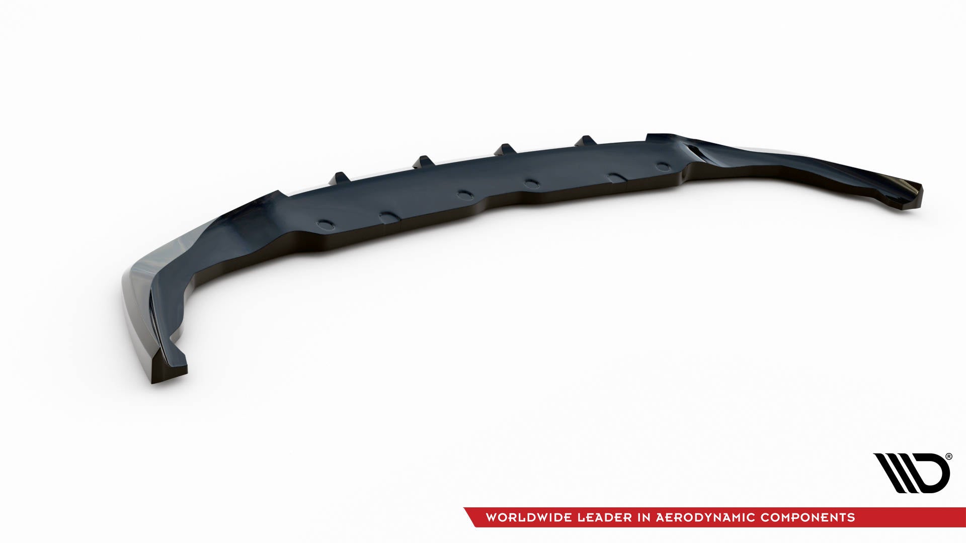 Maxton Design Street+ Spoilerlippe Front Ansatz V.6 passend für BMW 1er M-Paket / M135i / 128ti F40 schwarz Hochglanz