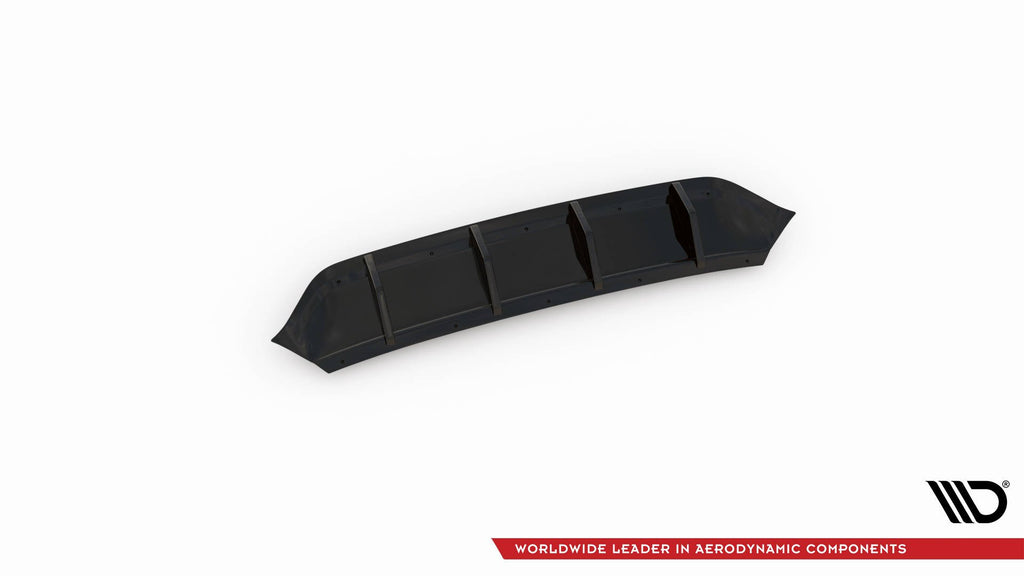 Maxton Design Diffusor Heck Ansatz passend für VW Arteon R-Line Limousine / Shooting Brake Mk1 Facelift schwarz Hochglanz